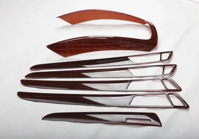 6 peças kit interior de carro grão de madeira pêssego acabamento de capa para Audi Q5 2010-2018 - Imagem 1 de 4