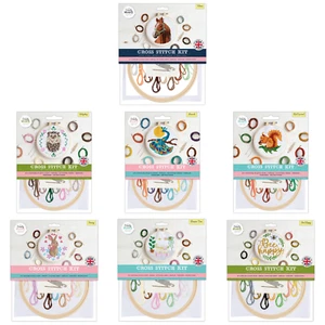 Simply Make Cross Stitch Kit - Animals DIY Kids Sewing Gift Decoration Stocking - Picture 1 of 8
