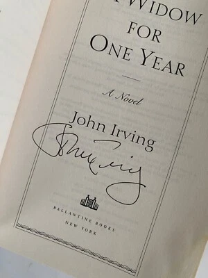 SIGNED John Irving A Widow for One Year Paperback The Door in Floor Autographed - Image 1 of 4