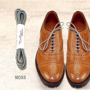 MOSS GREY Waxed Cotton SHOELACES Laces (any qty = one ship charge) Allen Edmonds - Picture 1 of 12