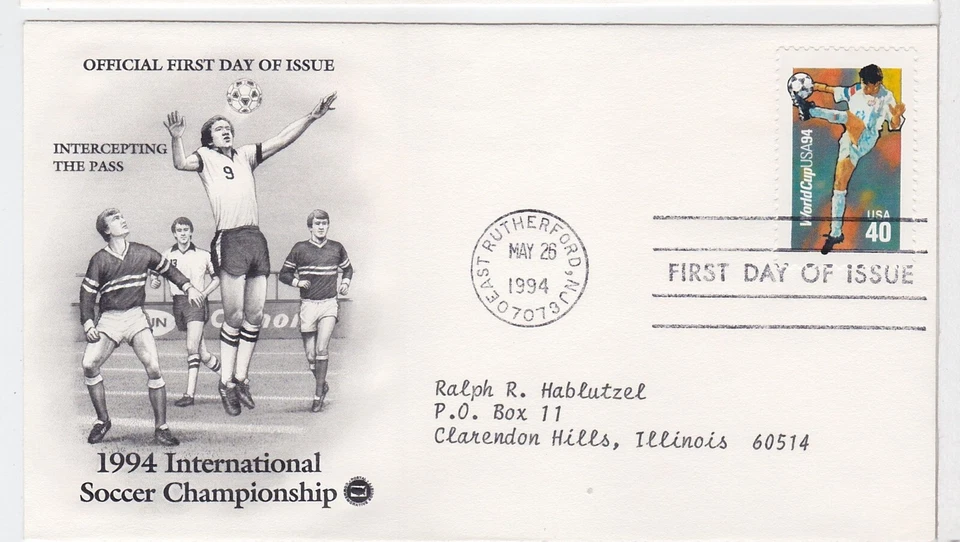 TurtlesTradingPost- World Cup Soccer 1994- #2835- FDC Artcraft Variety Cachet - Image 1 of 1