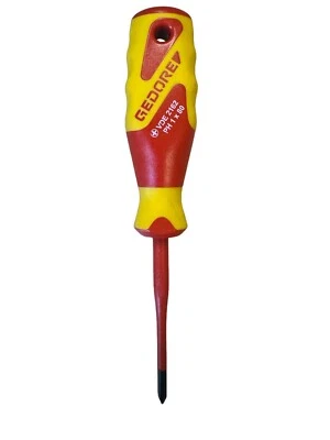 Gedore 2162 VDE 1000V Insulated Slim Phillips Screwdriver PH1 x 80mm - Image 1 of 2