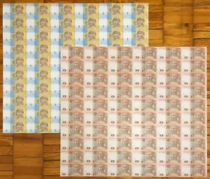 Nuovo! Ucraina - FOGLI completi (interi) NON TAGLIATI di 1 e 2 HRYVEN 2018 x 60 PZ - UNC - Foto 1 di 8