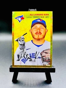 2023 Topps Chrome Platinum ALEJANDRO KIRK No. 327 TOILE GOLD REFRACTOR #/50! TOR - Picture 1 of 2