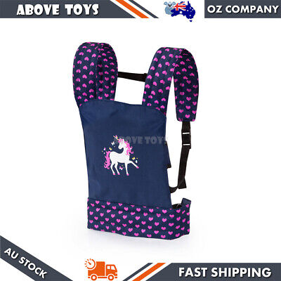 Doll Baby Carrier Hearts/ Unicorn With Soft & Wide Shoulder Straps For Kids 3y+ • 51.99$