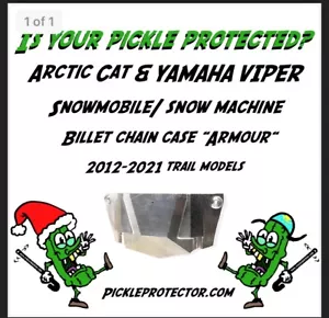 Arctic Cat & Yamaha Snowmobile Billet Chain case guard pickle protector - Picture 1 of 9