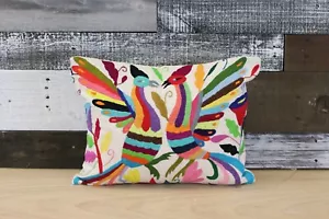 Überwurfkissenbezug, authentischer mexikanischer Tenango, handbestickte Otomi Kunst - Bild 1 von 4
