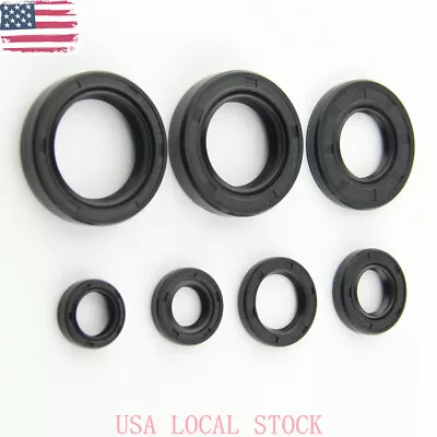 For Yamaha Engine Oil Seal Kit Set Seals DT125 1976-1981 DT175 MX175 1974-1981 Foto 1 de 4