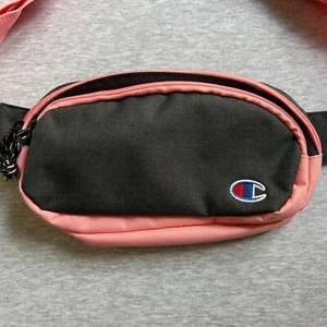 Champion OSFA Pink & Black Adjustable Waist Pack With Zipper Closures Crossbody - Picture 1 of 10