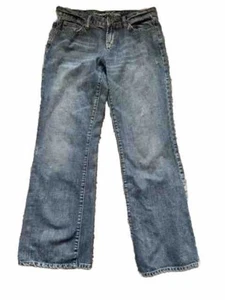 American Eagle Women's Original 77 Denim Blue Jeans Size 6 Light Wash Distressed - Picture 1 of 9