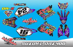 Suzuki DRZ400 DRZ 400 Supermoto SEMI CUSTOM GRAPHICS KIT Autism Proud - Picture 1 of 1