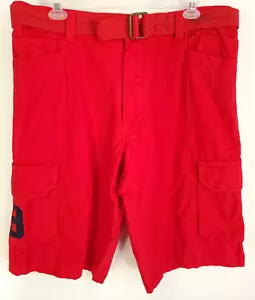 De Colección Polo Ralph Lauren Pantalones Cortos Carga Para Hombre 40 Rojo Clásico Polo Chino Doble Poni - Imagen 1 de 19