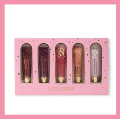 NEW Victoria's Secret Flavored Lip Gloss Gift Set Limited Edition New In Box - Image 1 of 3