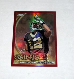 Topps 2010 cromo rojo refractor 162 Marques Colston (#02/25) Saints - Imagen 1 de 3