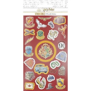 1X 25PK Reusable Harry Potter Paper Sticker Sheet Official Merchandise NEW UK - Picture 1 of 1