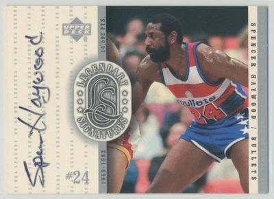 Spencer Haywood 1999-00 Upper Deck NBA Legends Legendary Signatures AUTO #SH - Image 1 of 2