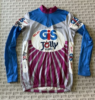Camiseta deportiva de ciclismo vintage Tommaso GIS Gelati Jolly Scarpe manga larga L ENVÍO GRATUITO Foto 1 de 3