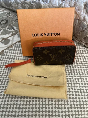 Auténtico estuche para tarjetas Louis Vuitton Multicartes M60908 naranja pimiento Foto 1 de 4