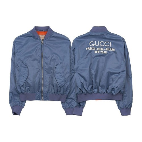 Gucci Giubbotto Bomber Uomo Nylon Stampato 67591525