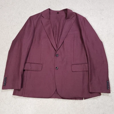 Блейзер J Crew Ludlow 42S лунная шерсть хлопковая смесь бордовый тонкий неструктурированный опрятный - Изображение 1 из 4