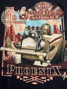 CAMISETA RETRO NHRA DRAG RACING OFFICAL 2025 40th ARIZONA NATIONALS negra talla XL - Imagen 1 de 2