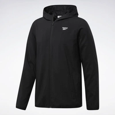 Chaqueta Reebok Vector Negra Talla 2XL Training Essentials Para Hombre Tejida Ligera Foto 1 de 4