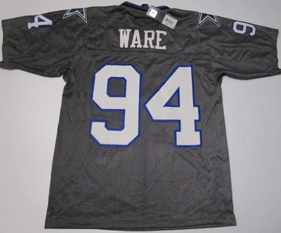 Nueva camiseta de fútbol americano DeMarcus Ware 94 de los Dallas Cowboys de la NFL para hombre mediana nueva con etiquetas gris Foto 1 de 4