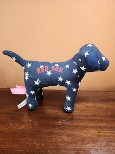 2013 Victoria's Secret / Pink Boston Red Sox blau & weiße Sterne 8,5 Zoll Plüschhund - Bild 1 von 5
