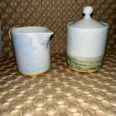 William Sonoma Montgolfiere Sugar And Creamer FAST SHIP - Image 1 of 3