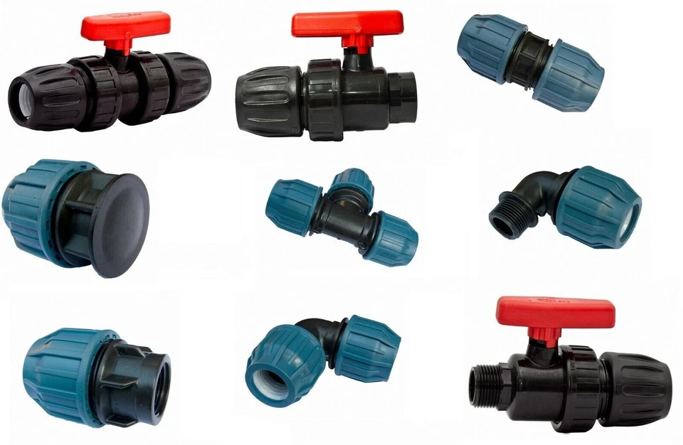 QUARZFLEX PE Rohr Verschraubung Kupplung Trinkwasser DVGW / KIWA / 16 BAR / 20/25/32