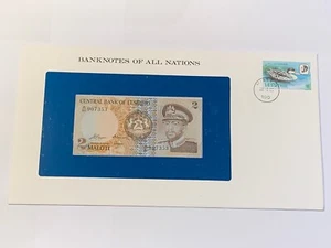 Ticket Und Umschlag Lesotho 2 Maloten Neu + Karte (102-18/A0-93) - Bild 1 von 3