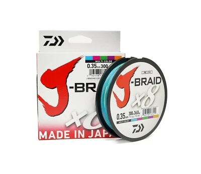 Daiwa J-Braid X8 - 300m / 330yd - Multicoloured - Various sizes - Image 1 of 4