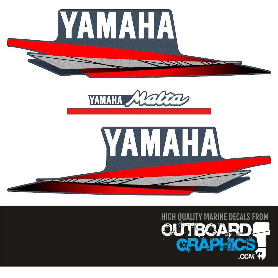 Yamaha 3hp Malta outboard engine decals/sticker kit - Image 1 of 1