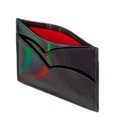 Christian Louboutin Hot Chick Card Case Black Psychic Patent Leather New - Image 1 of 4