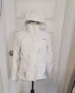 The North Face Gr. Medium weiße Windbreaker Regenjacke mit Kapuze - Bild 1 von 8