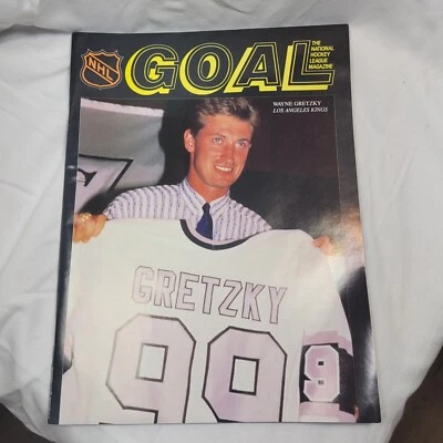WAYNE GRETZKY LA KINGS debut 1988-89 NHL PROGRAMA DETROIT RED WINGS APERTURA DE CASA Foto 1 de 3