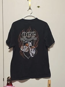 Vtg 2003 Orange County Choppers OCC Customs Black T-shirt LARGE Men's Cotton - Picture 1 of 8