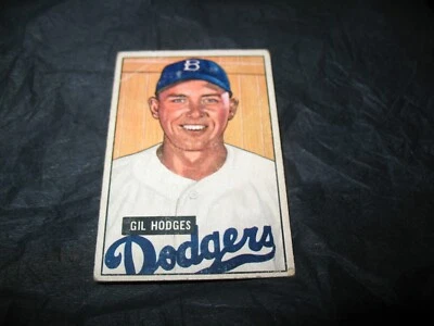 1951 Bowman #7 Gil Hodges ~Good++ ~ Brooklyn Dodgers Hofer Baseball Card - Image 1 of 4