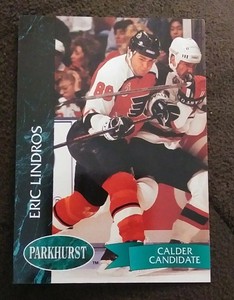 1993 PARKHURST ERIC LINDROS Calder CANIDATE PHILADELPHIA FLYERS