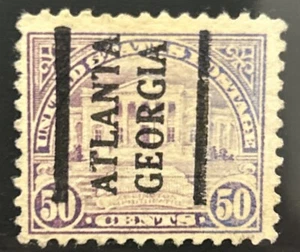 ATLANTA , GEORGIA Precancel on a FIFTY Cent Arlington Amphiteatre Stamp - Picture 1 of 1