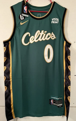 NEW 2022-23 Jayson Tatum Boston Celtics Men's 2XL NBA City Edition Jersey NWT💥 Cover