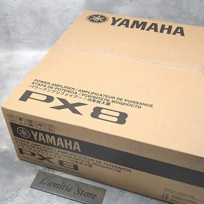 Yamaha PX8 Stereo Power Amplifier Japan PX 8 Black 48cm 7.2kg Audio Equipment JP - Image 1 of 4