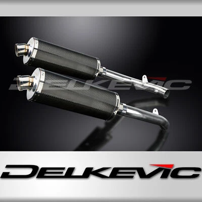 Kit silenciador de escape de carbono ovalado de 14" deslizable Honda RVT1000R RC51 2002-2008 Foto 1 de 4