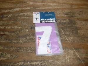 100% The Number 7 Graphic sticker 7" Big Three Total Numbers Number plate #3 - Foto 1 di 3