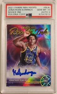 Jonathan Kuminga RC ✨️2021 Panini Hoops Rookie Ink RIJK PSA 10 GEM MINT POP 5 - Bild 1 von 3