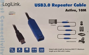 OFFERTA CAVO USB3.0 LOGILINK - REPEATER CABLE ACTIVE 10M - Foto 1 di 2