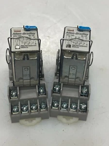 👀2) NEW ALLEN BRADLEY 7 AMP RELAY 700-HC14Z24-3-4 W/ BASE 24VDC 14-PIN LOT OF 2 - Picture 1 of 11