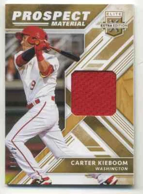 2018 Prospect Materials Gold Carter Kieboom Jersey 42/99 #PM-CK - Image 1 of 2