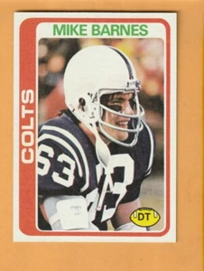 Mike Barnes Baltimore Colts 1978 Topps #129 Miami Hurricanes - Picture 1 of 2