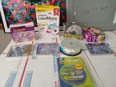 批量 9 张 DVD + DVD+R 可回收物品/套装! T4#259 — 第 1/4 张图片